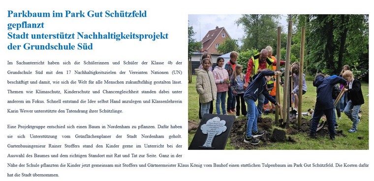 Wir pflanzen Bäume!